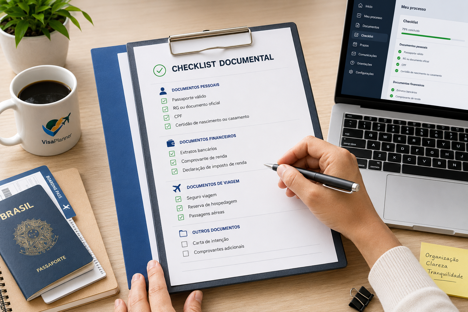 Checklist Processos VisaPlanner | Planejamento de vistos e processos